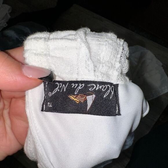 Y2k  blanc du nil white maxi lace skirt - Picture 6 of 7